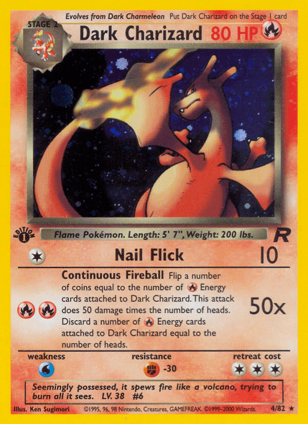 Dark Charizard from TEAM ROCKET 2000