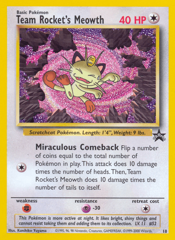 Team Rocket's Meowth from DESTINED RIVALS 2025