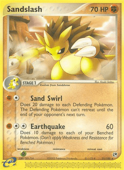 Sandslash from VENUSAUR & LUGIA EX DECK 2023
