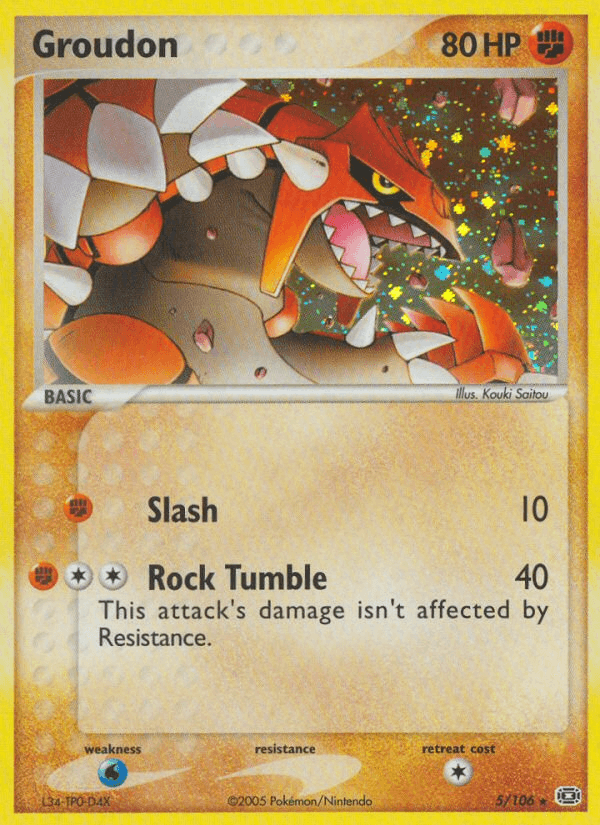 Groudon from PARADOX RIFT 2023