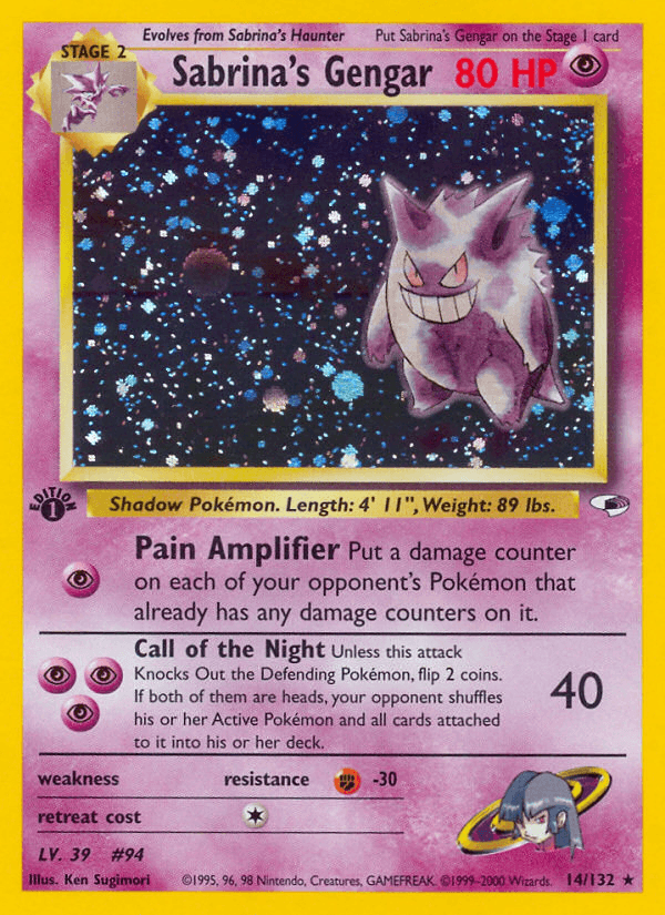 Sabrina's Gengar from GYM HEROES 2000