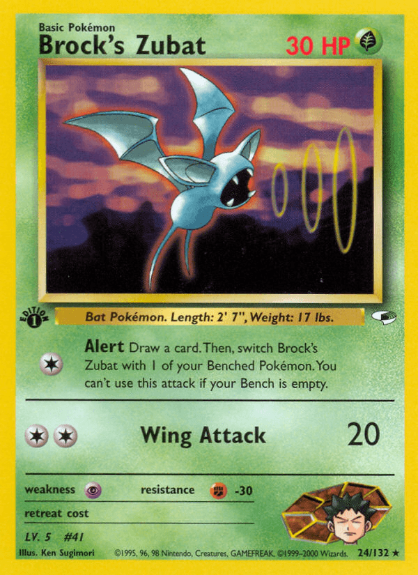 Brock's Zubat from GYM HEROES 2000