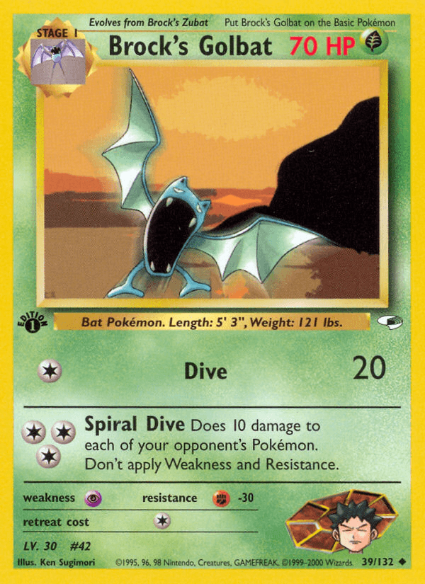 Brock's Golbat from GYM CHALLENGE 2000