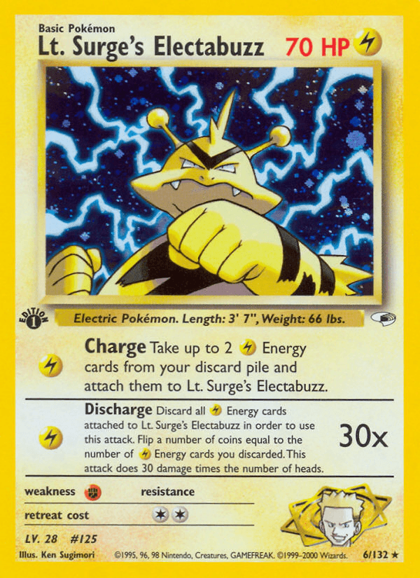 Lt. Surge's Electabuzz from LEADERS STADIUM 1998