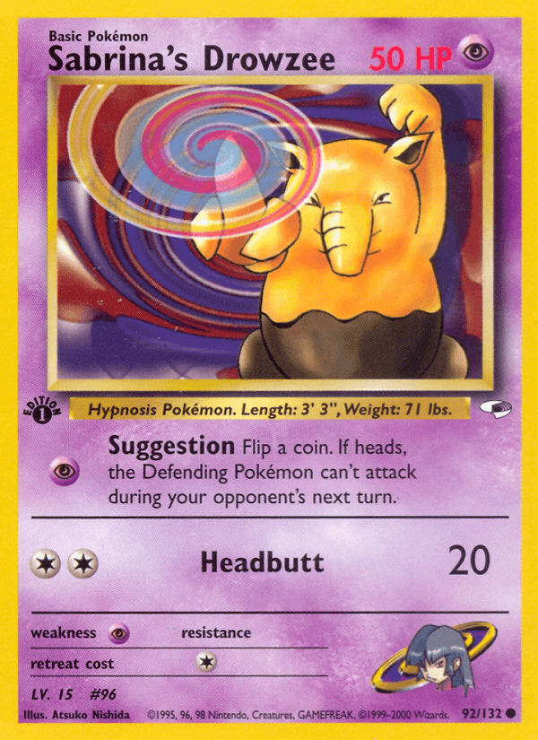 Sabrina's Drowzee from GYM CHALLENGE 2000