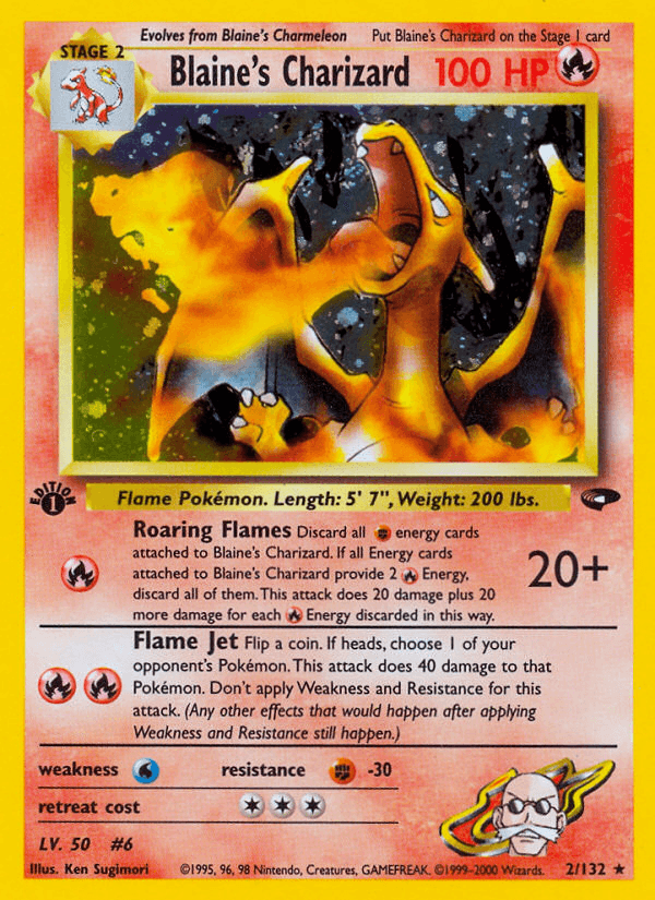 Blaine's Charizard from GYM CHALLENGE 2000
