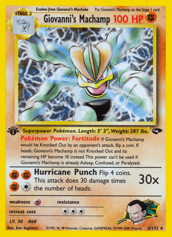 Giovanni's Machamp from GYM CHALLENGE 2000
