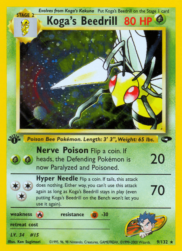 Koga's Beedrill from GYM CHALLENGE 2000