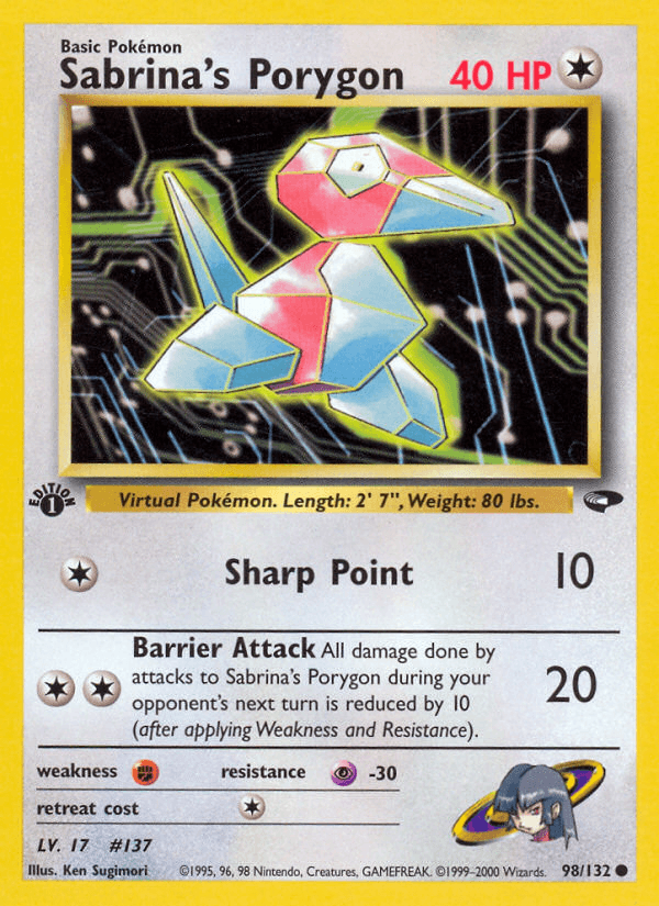 Sabrina's Porygon from GYM CHALLENGE 2000