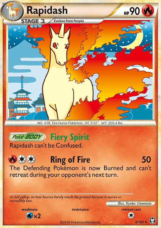 Rapidash from CHARIZARD & HO-OH EX DECK 2023