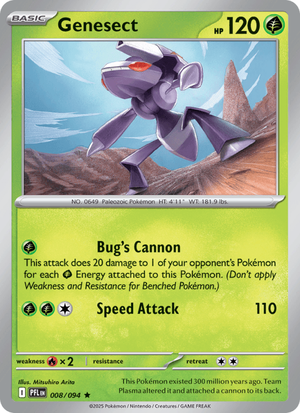Genesect from PHANTASMAL FLAMES 2025