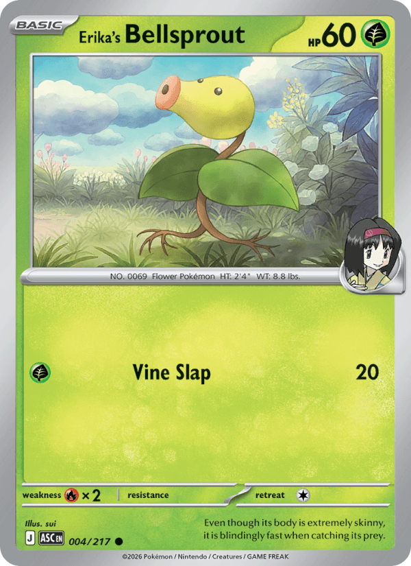 Erika's Bellsprout from GYM HEROES 2000