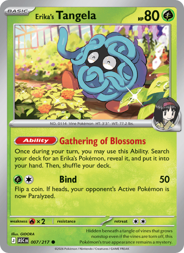 Erika's Tangela from ASCENDED HEROES 2026