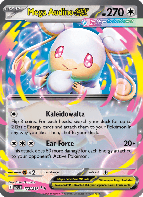 Mega Audino EX from ASCENDED HEROES 2026