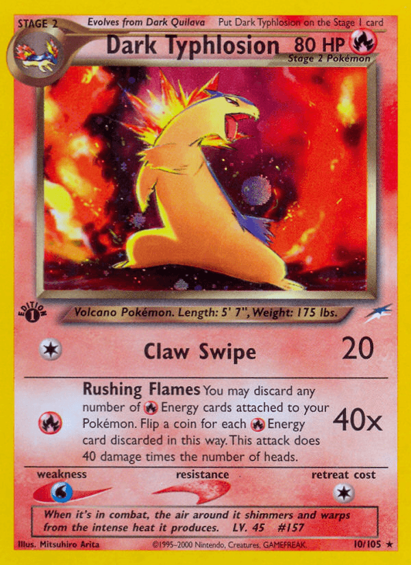 Dark Typhlosion from DARKNESS, AND TO LIGHT 2001