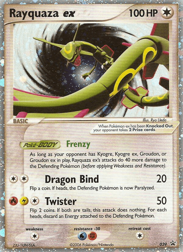 Rayquaza EX from XY BLACK STAR PROMOS 2013-17