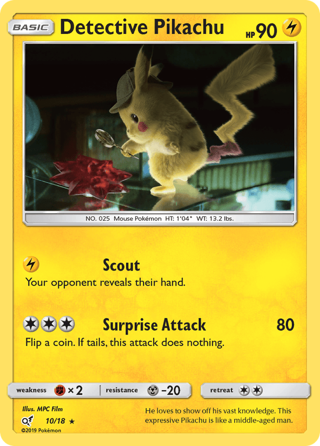 Detective Pikachu from SM BLACK STAR PROMOS 2016