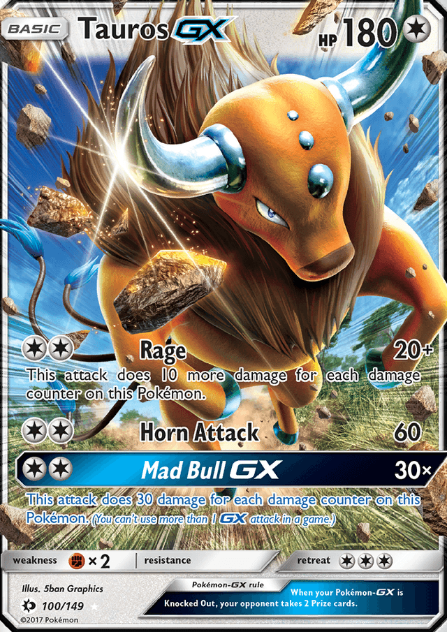 Tauros GX from SUN AND MOON 2017