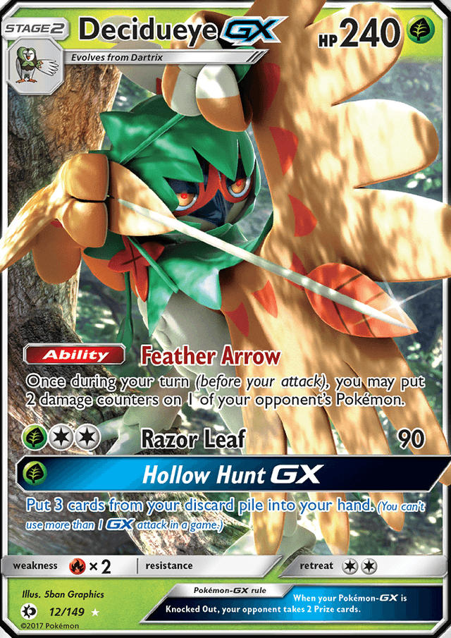 Decidueye GX from S. EMERGENCE - VERDANT 2022