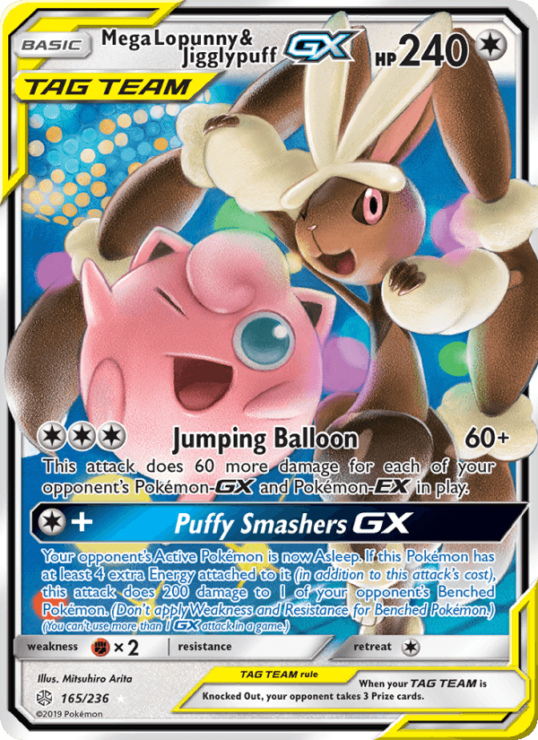 Mega Lopunny & Jigglypuff GX from COSMIC ECLIPSE 2019