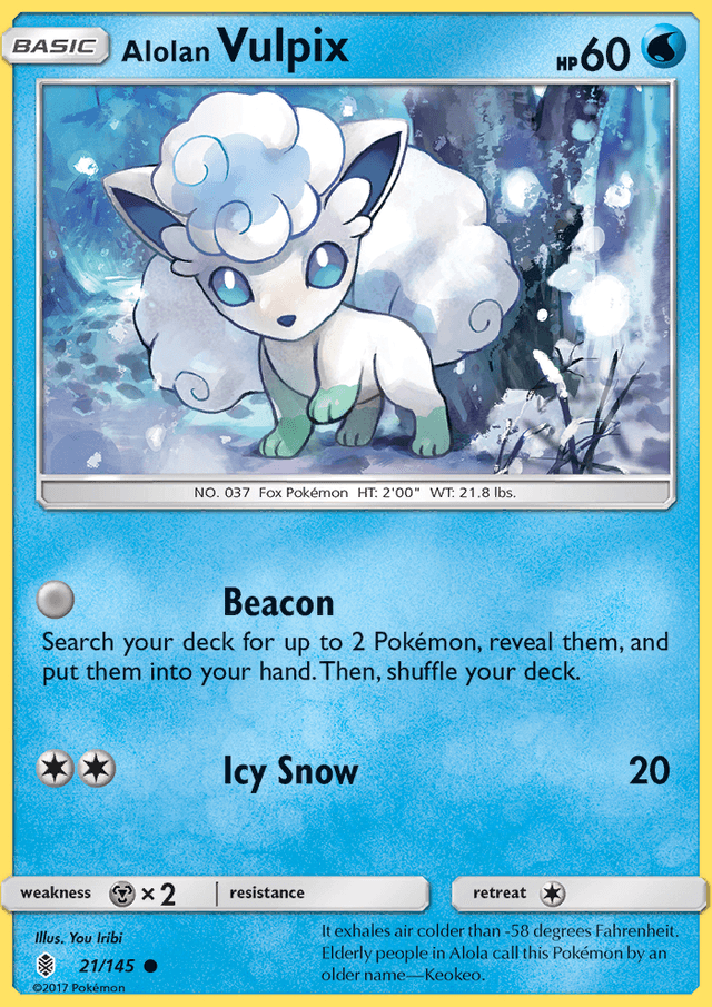 Alolan Vulpix from GUARDIANS RISING 2017