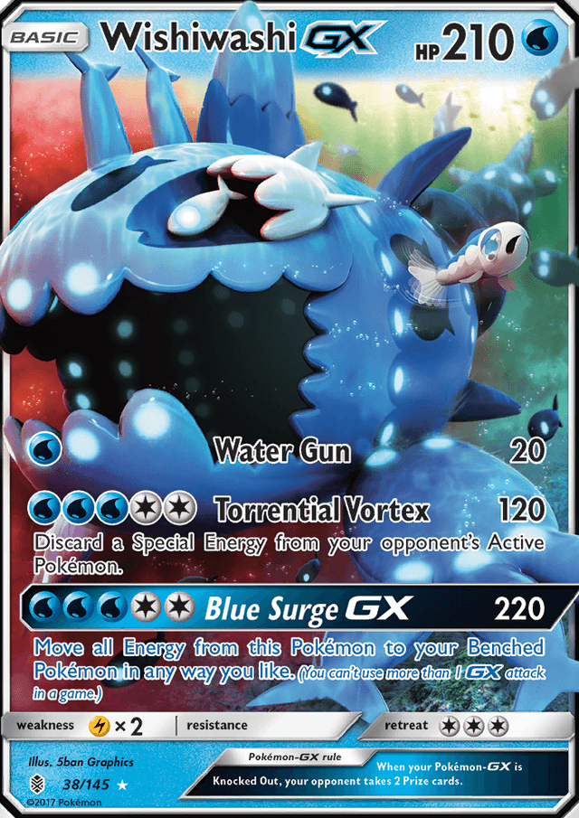 Wishiwashi GX from ALOLAN MOONLIGHT 2017