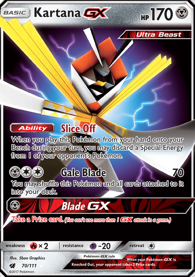 Kartana GX from AWAKENED HEROES 2017