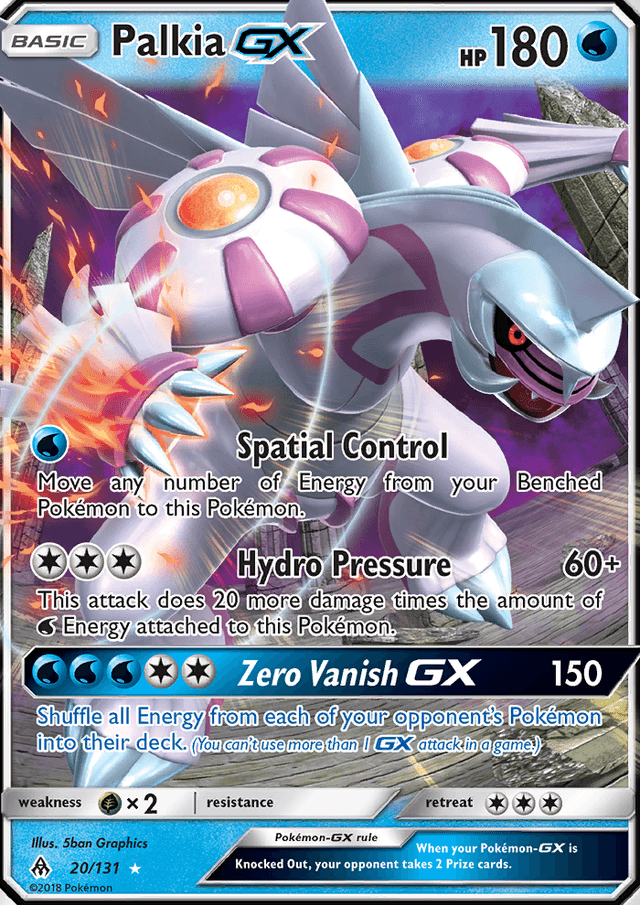 Palkia GX from ULTRA PRISM 2018