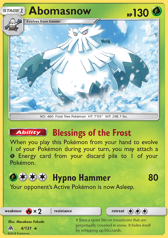 Abomasnow from SWORD & SHIELD 2021