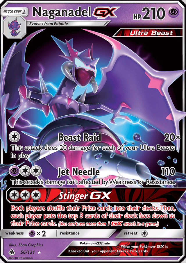 Naganadel GX from GX ULTRA SHINY 2018