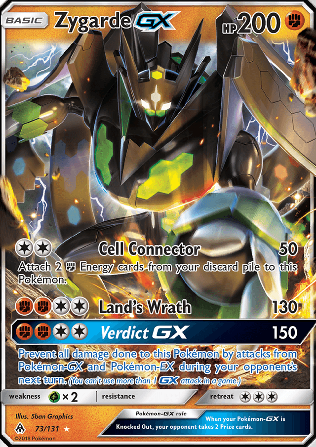 Zygarde GX from FORBIDDEN LIGHT 2018
