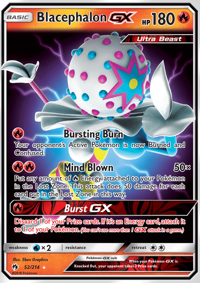 Blacephalon GX from S&M LOST THUNDER 2018