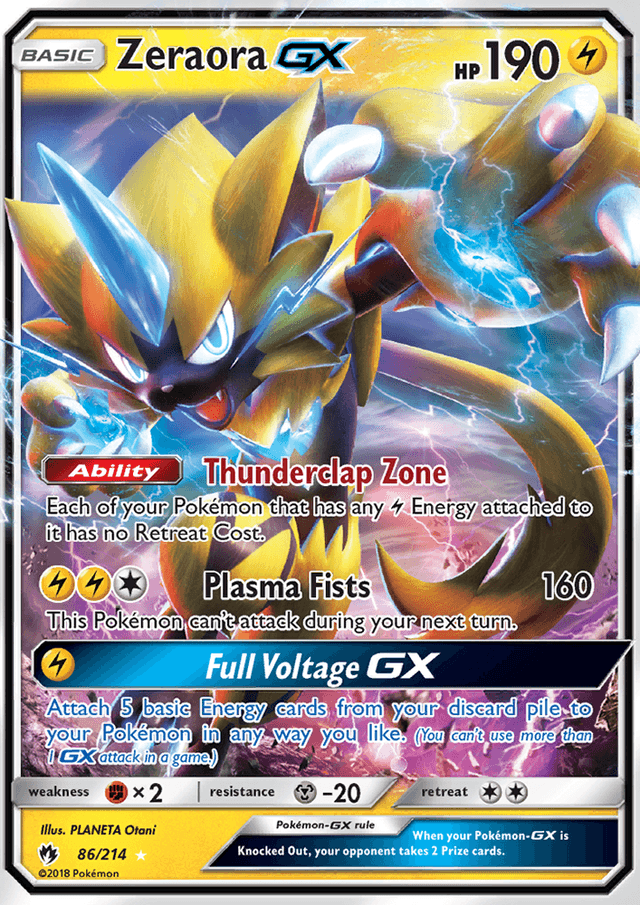 Zeraora GX from THUNDERCLAP SPARK 2018