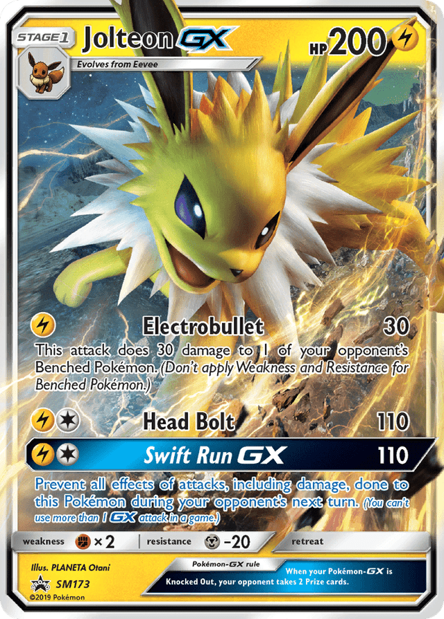 Jolteon GX from BLACK STAR PROMO 2019