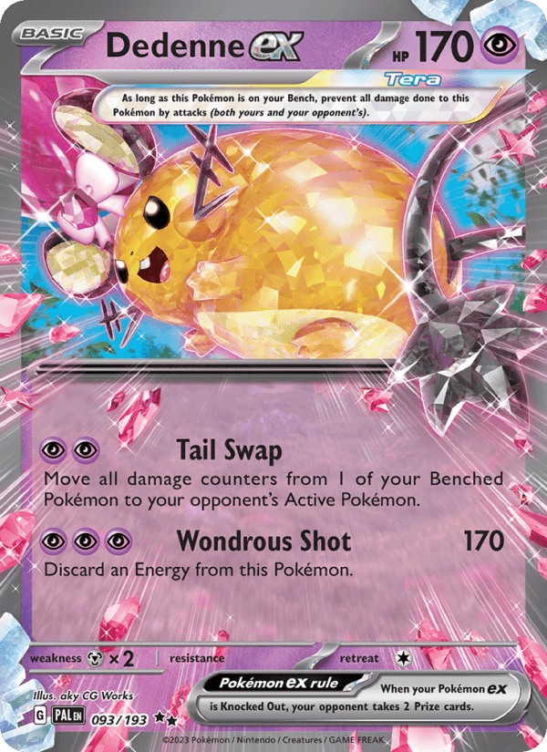 Dedenne EX from TRIPLET BEAT 2023 - Legacy graded card 00024510 by RKT Grading