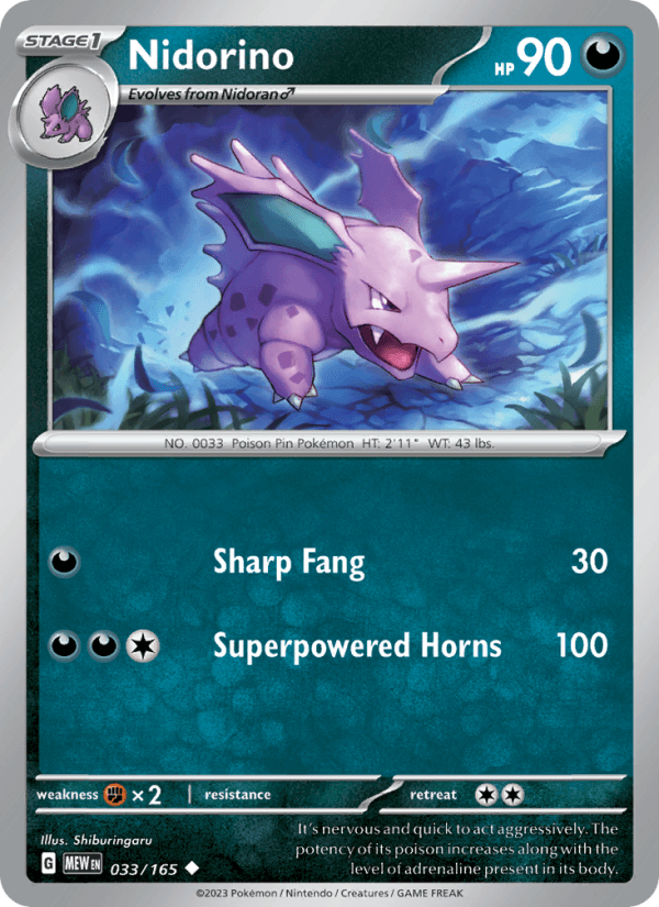 Nidorino from SCARLET & VIOLET-151 2023