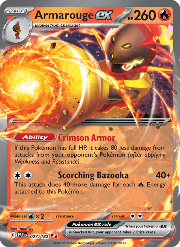 Armarouge EX from ANCIENT ROAR 2023 - Legacy graded card 00024542 by RKT Grading
