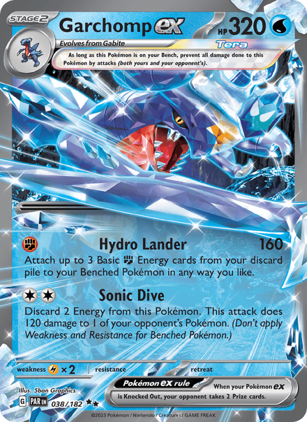 Garchomp EX from RAGING SURF 2023