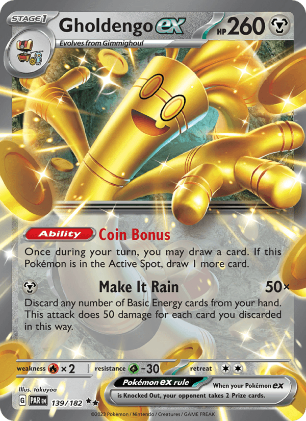 Gholdengo EX from RAGING SURF 2023