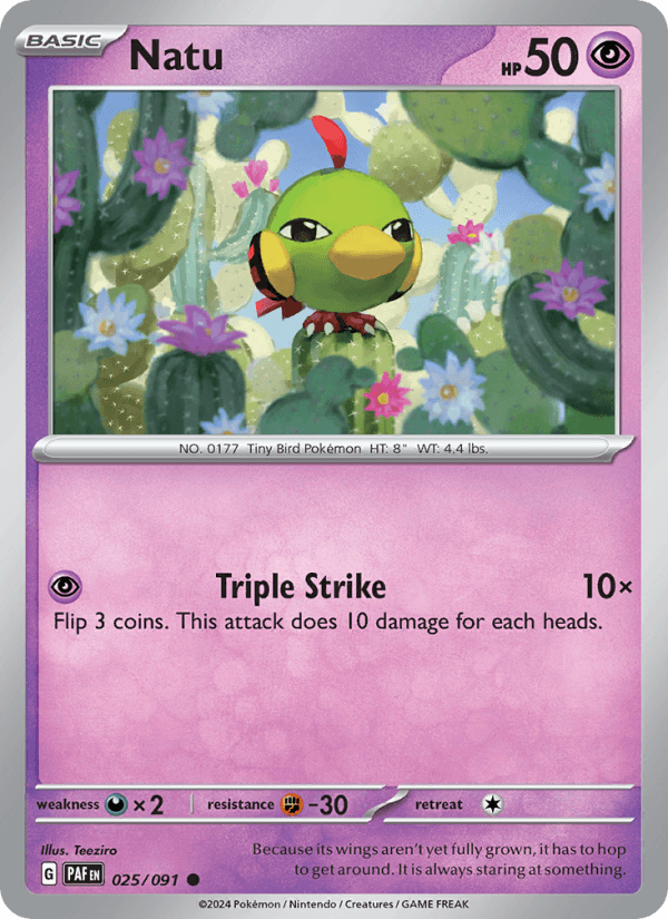Natu from PALDEAN FATES 2024