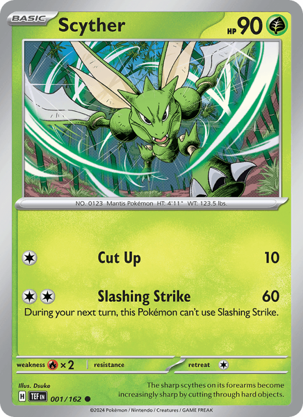 Scyther from VENUSAUR & LUGIA EX DECK 2023