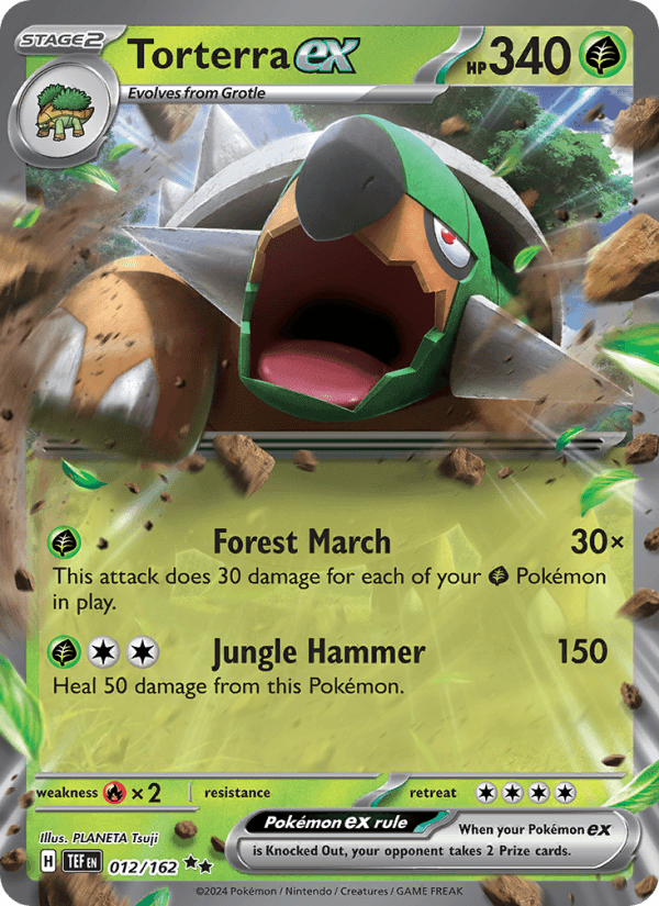 Torterra EX from WILD FORCE 2024