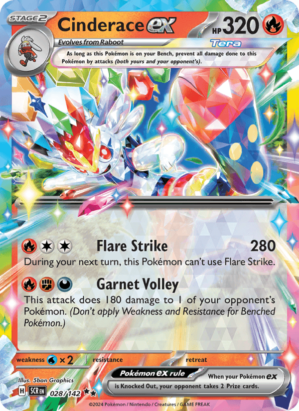 Cinderace EX from ASCENDED HEROES 2026