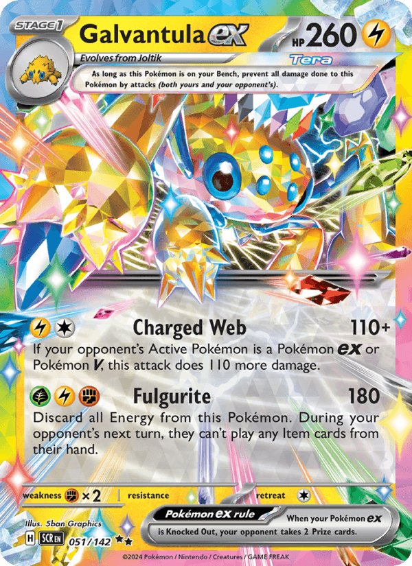 Galvantula EX from STELLAR MIRACLE 2024 - Legacy graded card 00024641 by RKT Grading