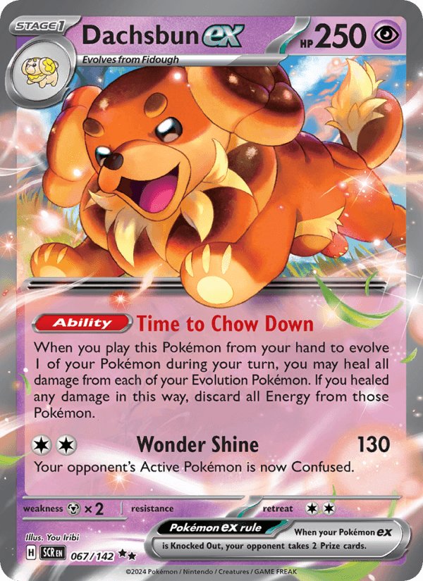 Dachsbun EX from STELLAR MIRACLE 2024 - Legacy graded card 00024638 by RKT Grading