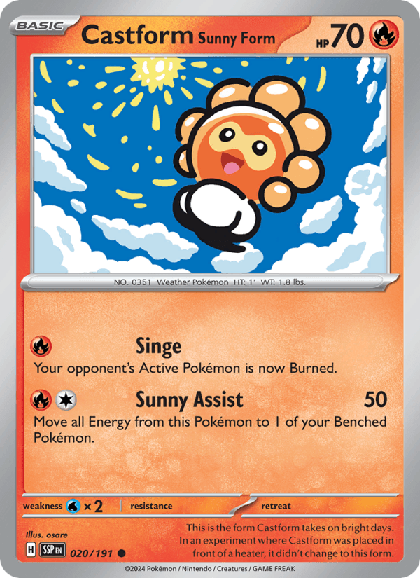 Castform Sunny Form from SURGING SPARKS 2024