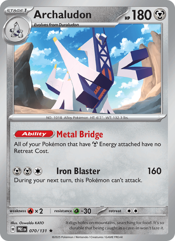 Archaludon from PRISMATIC EVOLUTIONS 2025