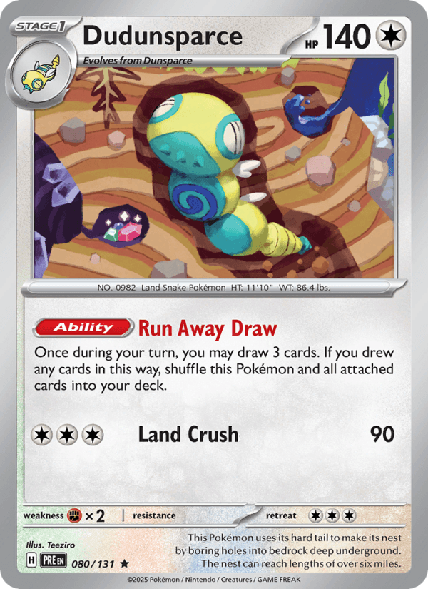 Dudunsparce from FEARLESS TERASTAL 2025