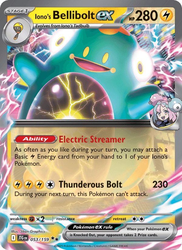 Iono's Bellibolt EX from ASCENDED HEROES 2026