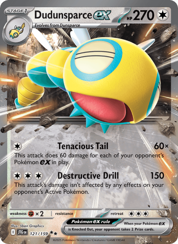 Dudunsparce EX from BATTLE PARTNERS 2025